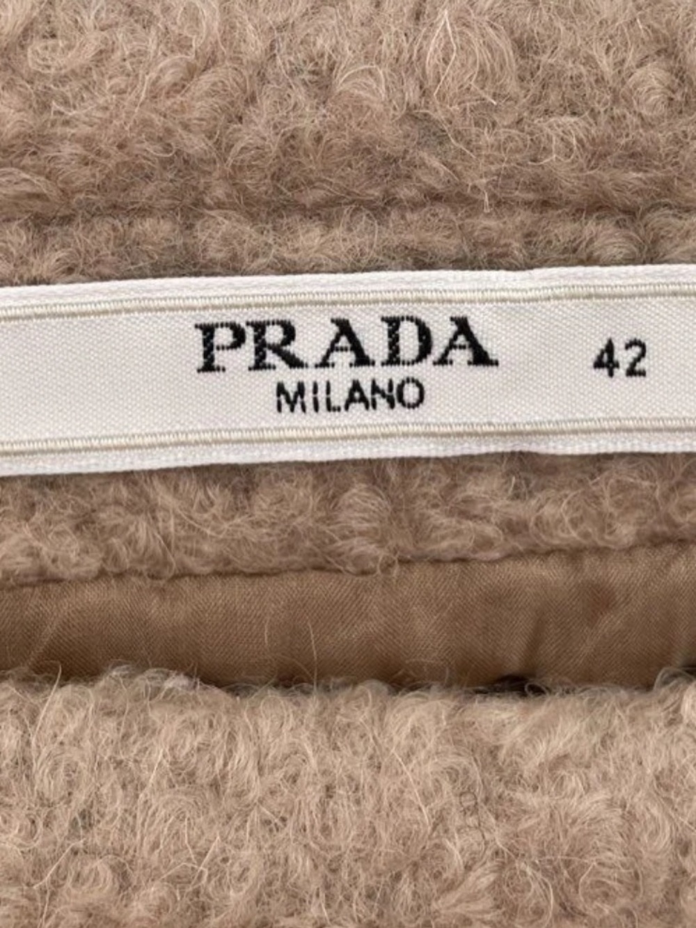 Authentic Vintage Prada Brown Wool Miniskirt